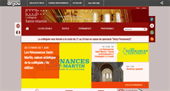 Desktop Screenshot of collegiale-saint-martin.fr